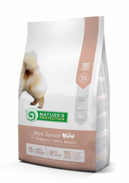 Сухой корм для щенков Мини пород Nature's Protection MINI JUNIOR (500 гр.)