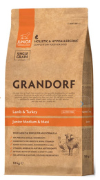 Сухой корм для юниоров GRANDORF Lamb&Turkey JUNIOR (ягнёнок, индейка)