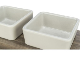 TRIXIE Набор мисок для кошек CityStyle, серый/коричневый