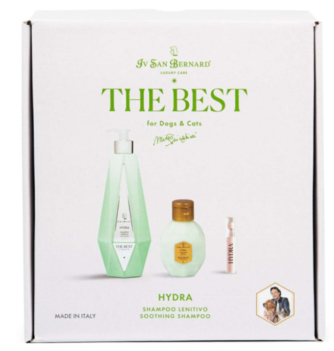 Набор Hydra шампунь против раздражений и перхоти 550 мл, кондиционер 120 мл + парфюм2мл ISB The Best (550 мл/ 120 мл/ 2 мл)