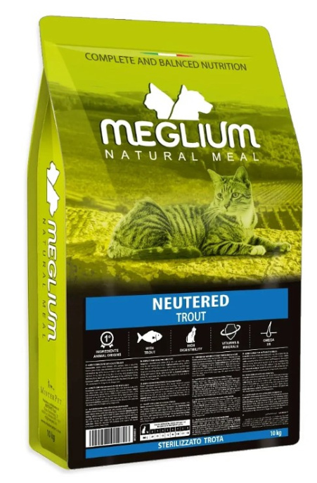 Сухой корм для стерилизованных кошек Meglium Neutered Adult Cat (форель) (1,5 кг)