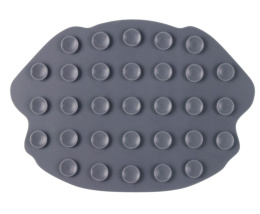 Triol Коврик лизательный для животных силиконовый "Пёс", серый, 215*150*8мм