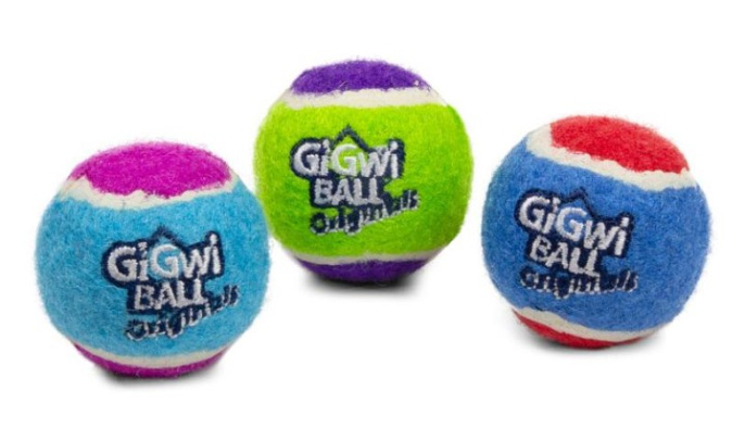 Игрушка для собак GiGwi Ball Originals Три мяча с пищалкой (4.8 см)