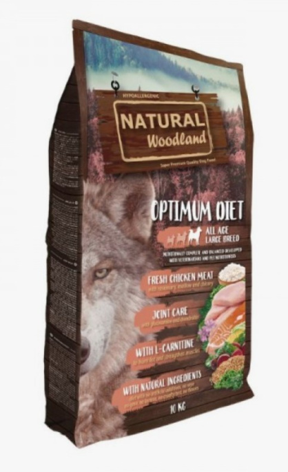Сухой корм для собак Natural Woodland Optimum Large All Age (индейка, курица) (10 кг)