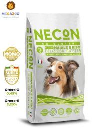 Сухой корм для собак Necon Delicious Adult (свинина, рис)