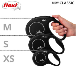 Поводок-рулетка Flexi NEW CLASSIC (трос) черный