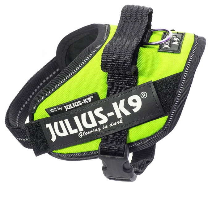 Шлейка для собак Julius-K9 IDC Powerharness Mini зеленый неон (49-67 см)