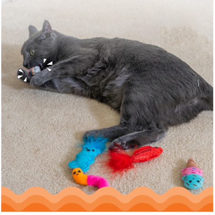 Игрушка для кошек Catstages Dental Вкусняшки с кошачьей мятой (6 шт.)