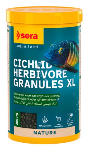 Корм гранулы для цихлид SERA Cichlid Green XL (1000 мл (350 г))
