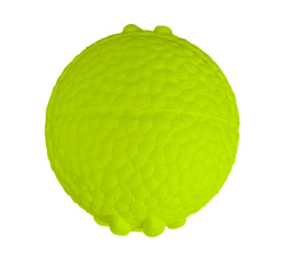 Игрушка для собак Mr.Kranch Мяч с лапкой неоновая желтая