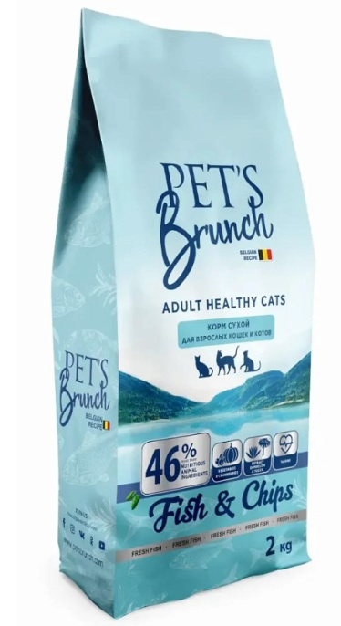 Сухой корм для кошек Pet's Brunch Adult Healthy Cats (рыба) (400 гр)