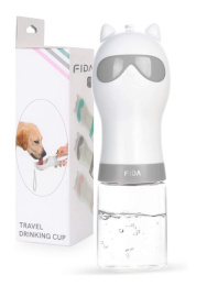 Поилка дорожная для животных FIDA (серая)