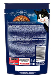 Влажный корм для кошек Felix Sensations в соусе (говядина, томаты)