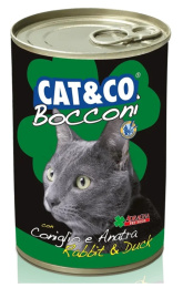 Влажный корм для кошек Adragna Cat&Co (кусочки кролика и утки в соусе)