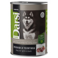 Консервы для собак Darsi активные и рабочие (ягненок, телятина) (410 гр.)