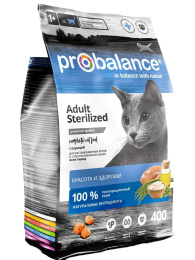 Сухой корм для стерилизованных кошек ProBalance Cat Sterilized (курица)