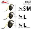 Поводок-рулетка Flexi GIANT (лента) (M, до 25кг/8м)