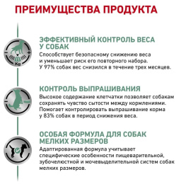 Сухой корм для собак Royal Canin Satiety Small Dog