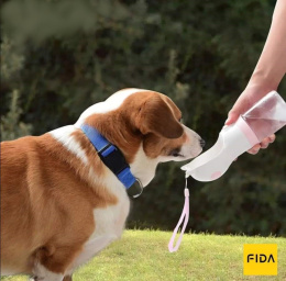 Поилка дорожная для животных FIDA (розовая)