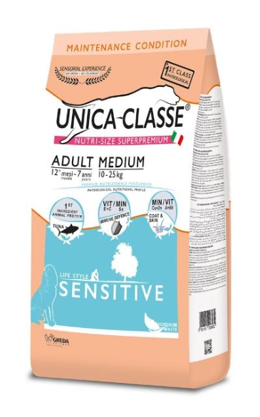 Сухой корм для собак Unica Classe Adult Medium Sensitive (Тунец)
