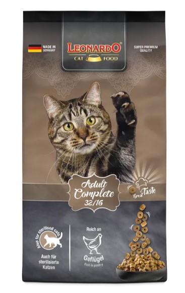 Сухой корм для кошек Leonardo Complete 32/16 Adult Cat (1.8 кг)