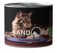 Влажный корм для кошек LANDOR Senior Cat (телятина, сельдь) (85 гр.)