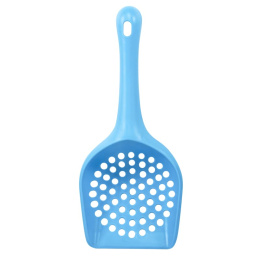 Совок для кошачьего туалета с круглой ячейкой, голубой