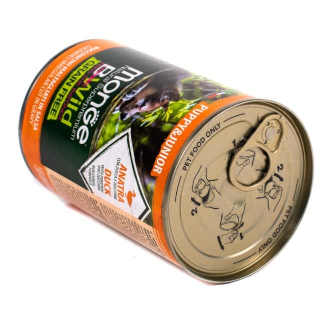 Консервы для щенков Monge BWild GF Puppy & Junior (утка) (400 гр.)