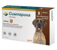 Симпарика таблетки от блох и клещей для собак (от 40,1 до 60 кг)