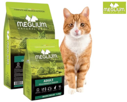 Сухой корм для кошек Meglium Adult Cat (курица, говядина, овощи)