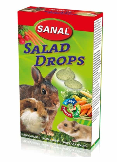 Лакомства для грызунов Салатные дропсы SANAL (45 гр)