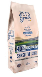 Сухой корм для собак мелких пород Pet's Brunch Adult Mini Breeds (индейка, картофель)