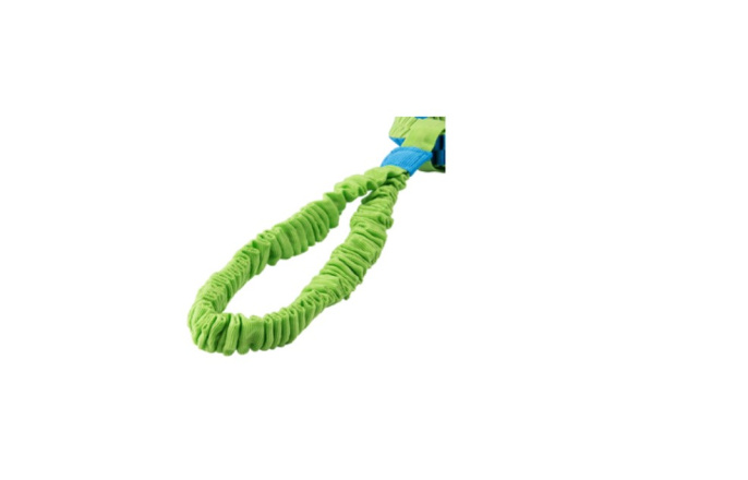 Игрушка-перетяжка для собак  Mr.Kranch Плетеное кольцо-спираль на резинке диаметр 12 см (Голубая)