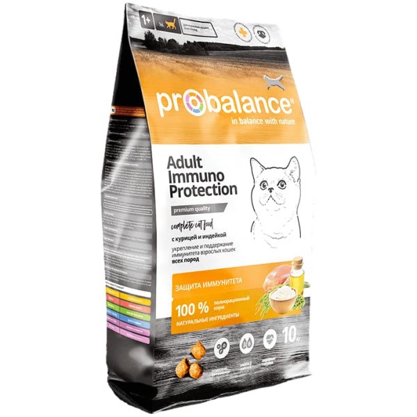 Сухой корм для кошек Probalance Cat Immuno Chicken&Turkey (курица, индейка) (10 кг)