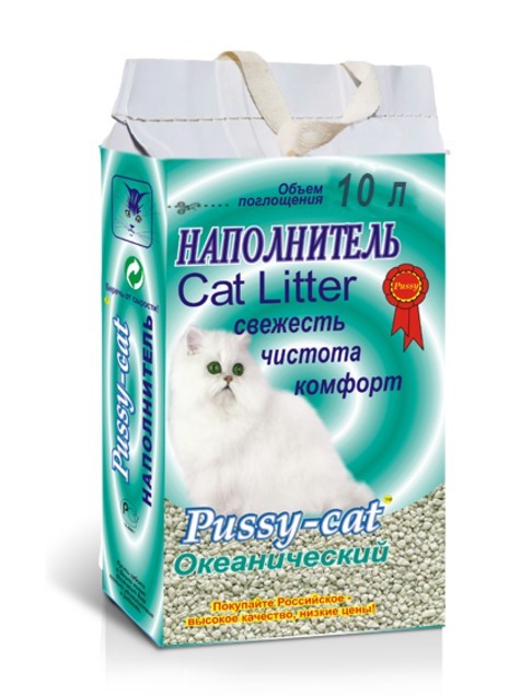 Цеолитовый наполнитель Pussy-cat Океанический (4,5 л)