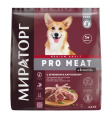 Мираторг Сухой корм для собак средних пород с ягненком и картофелем Pro Meat (2,6 кг)