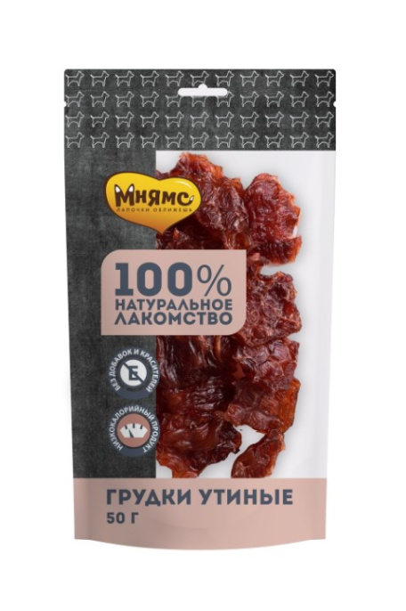 Лакомство для собак Мнямс На каждый день Утиные грудки (50 гр.)