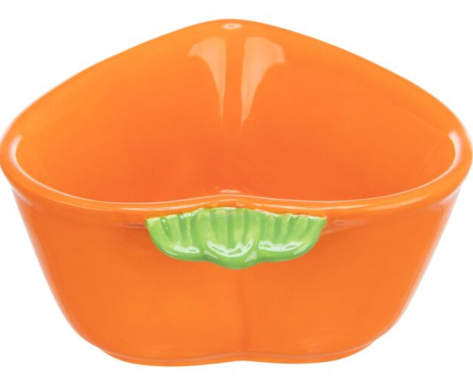 TRIXIE Миска для грызунов Морковь, 12 х 11 см