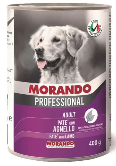 Паштет для собак Morando cane Professional Adult Dog (ягненок) (400 гр)