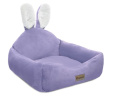 Gamma Лежанка для кошек квадратная Зайка, сиреневая, 500x500x220мм