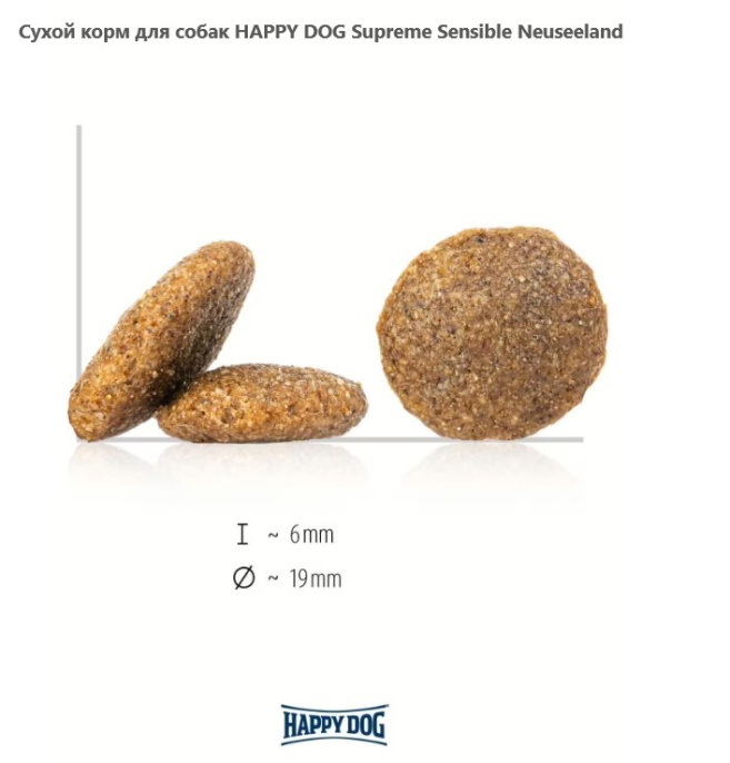 Сухой корм для собак HAPPY DOG Supreme Sensible Neuseeland (ягненок) (4 кг)