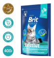 Сухой корм для кошек Brit Premium Cat Sensitive (ягненок) (400 гр.)
