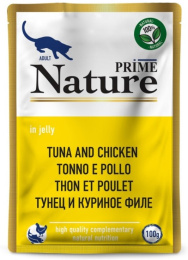 Влажный корм для кошек PRIME NATURE Adult Cat в желе (тунец, куриное филе)