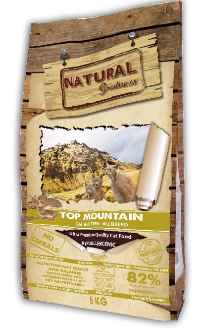 Сухой корм для кошек Natural Greatness Top Mountain Recipe Kitten & Cat (кролик) (600 гр.)