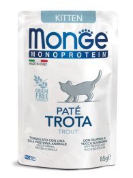 Влажный корм для котят Monge Cat Monoprotein Kitten (форель)