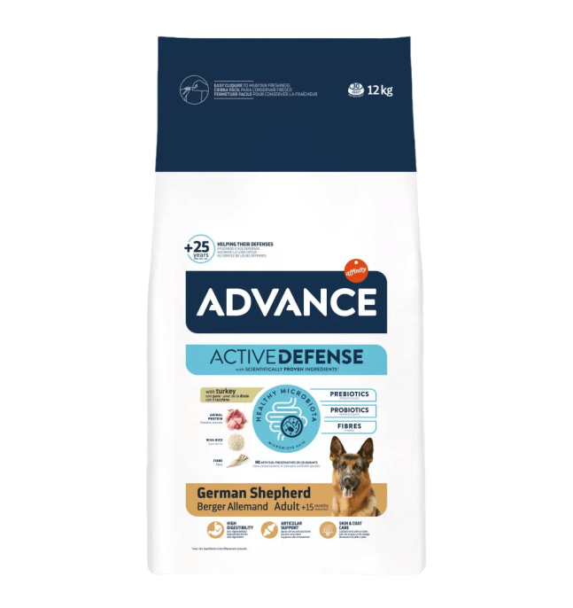 Сухой корм для немецкой овчарки Advance German Sheperd (индейка) (12 кг)