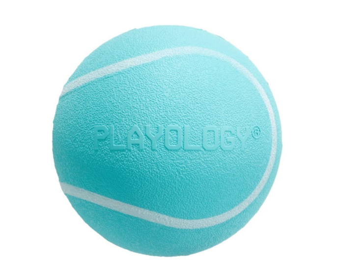 Игрушка для собак средних и крупных пород Playology Squeaky Chew Ball жевательный мяч с пищалкой (8 см)