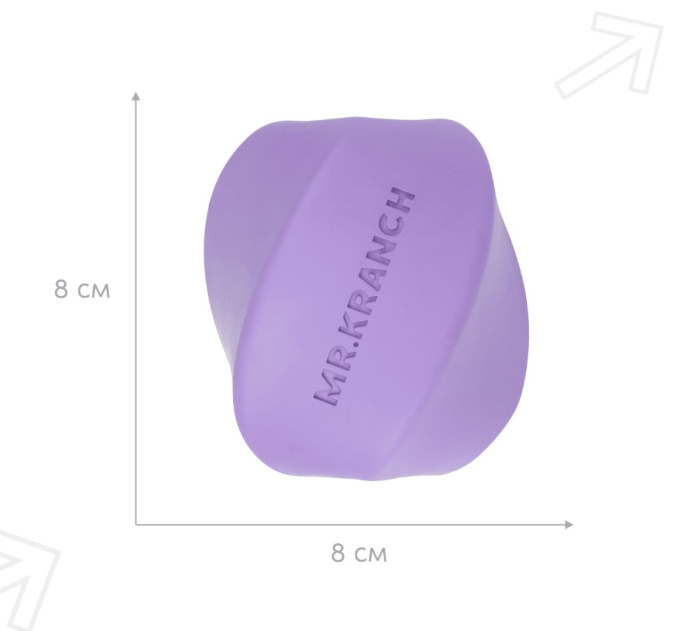 Игрушка для собак Mr.Kranch Твистер ароматизированная 8 х 8 см (Розовая с ароматом бекона)