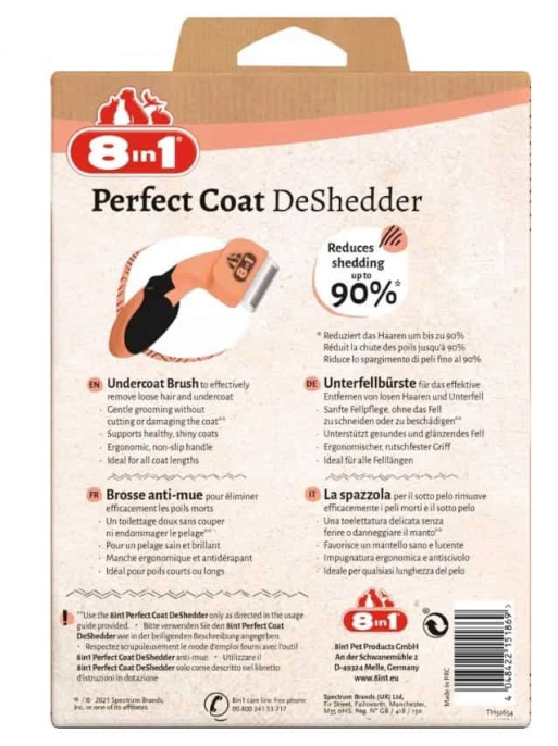 Фурминатор (дешеддер) для кошек 8in1 Perfect Coat DeShedder Cat (XS)