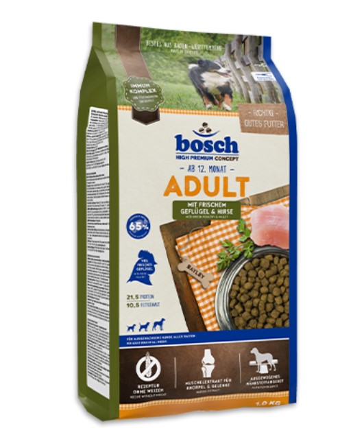 Сухой корм для собак Bosch Adult (птица с просом) (1 кг)